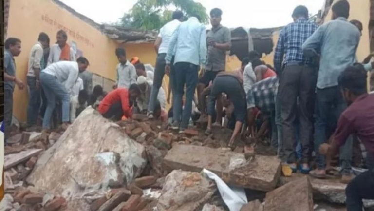 Four children die, 17 injured in school roof collapse in Rajasthan